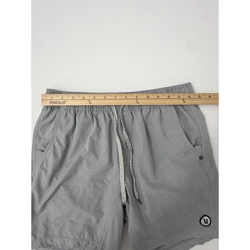 Vuori Kore Lined Shorts Mens Small Gray Athletic Running Training Gym Lounge